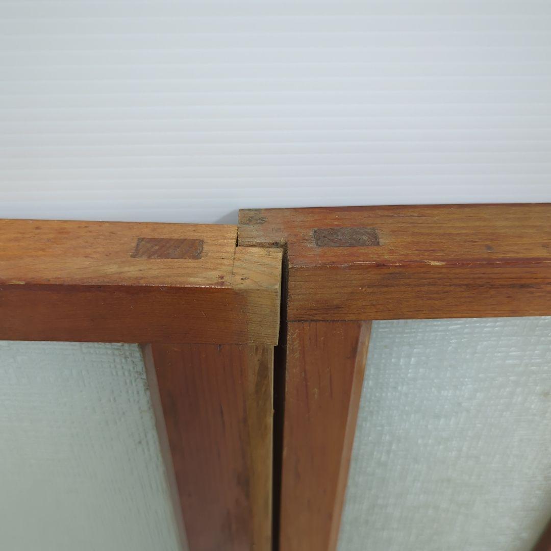 アンティーク 昭和レトロ 木製建具 窓枠 ダイヤガラス窓 ガラス扉 曇り