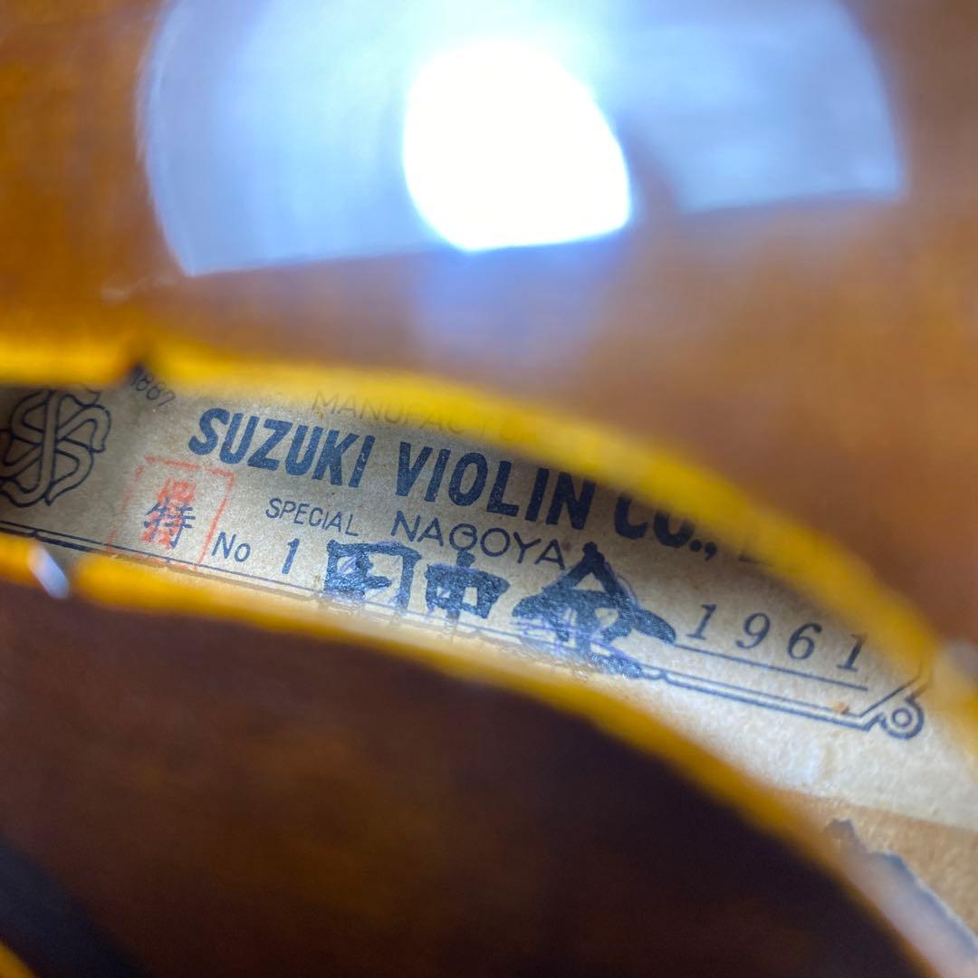 特No1 SUZUKI VIOLIN バイオリン本体 朱角印 4/4 バイオリン