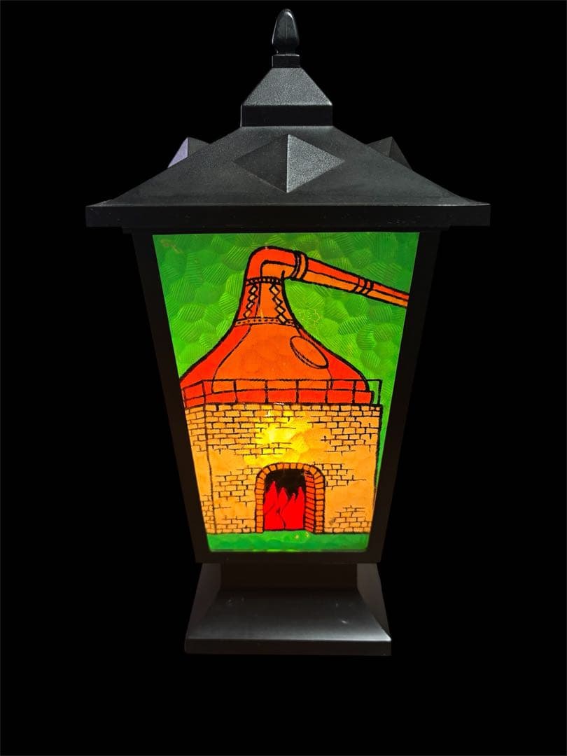 70s NIKKA WHISKY ニッカウイスキー ステンドグラス ランタン - メルカリ