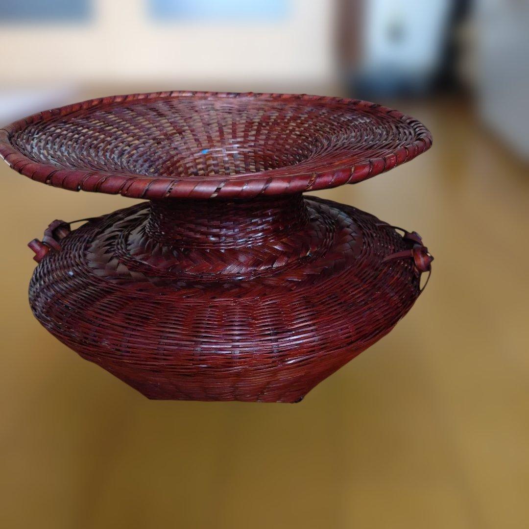 ♥♥池坊 生花 牡丹籠 花器 池坊いけばな・花教室 - 生花七種伝 牡丹 牡丹を牡丹籠に生けました