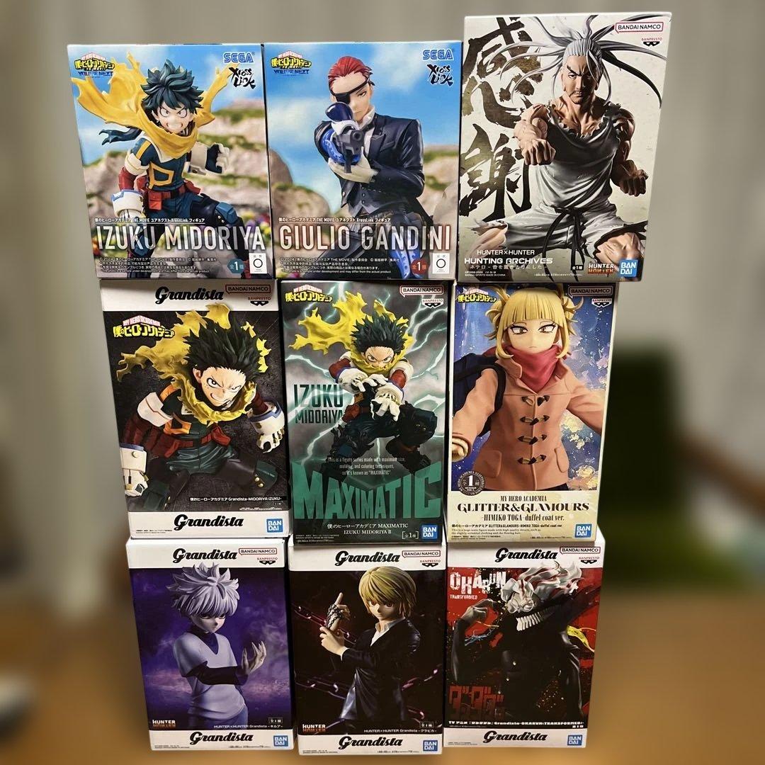 最新１月プライズフィギュア③少年ジャンプ系　まとめ売り　９点 最新プライズフィギュア 20個セット セット販売 美少女 ジャンプ系②