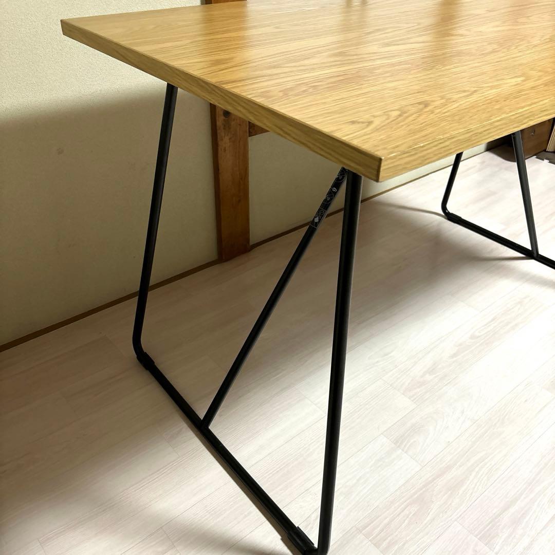 美品】無印良品 折りたたみテーブル 120 オーク材 - メルカリ
