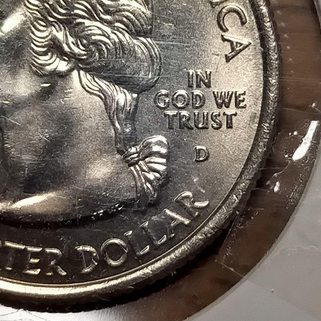 F⑤。＜未使用＞「ハワイ州・D」アメリカ25セント記念コイン。 - メルカリ