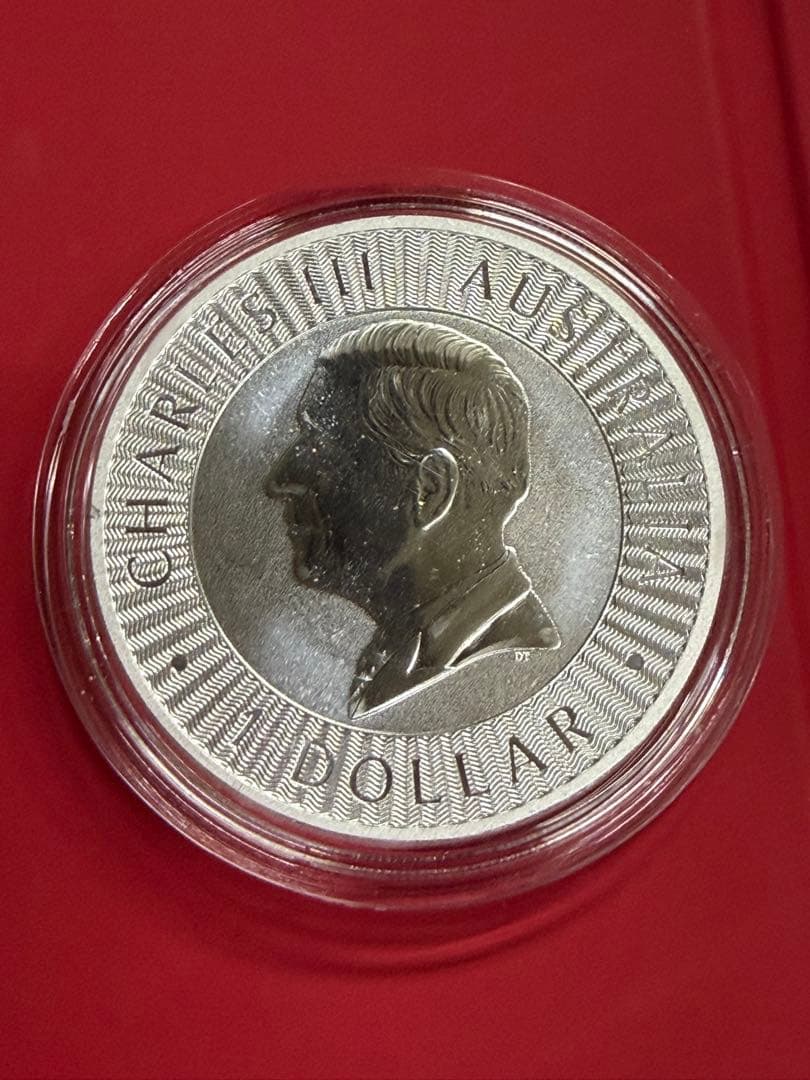 オーストラリア、カンガルー銀貨1オンス クリアケース付き保証書付き