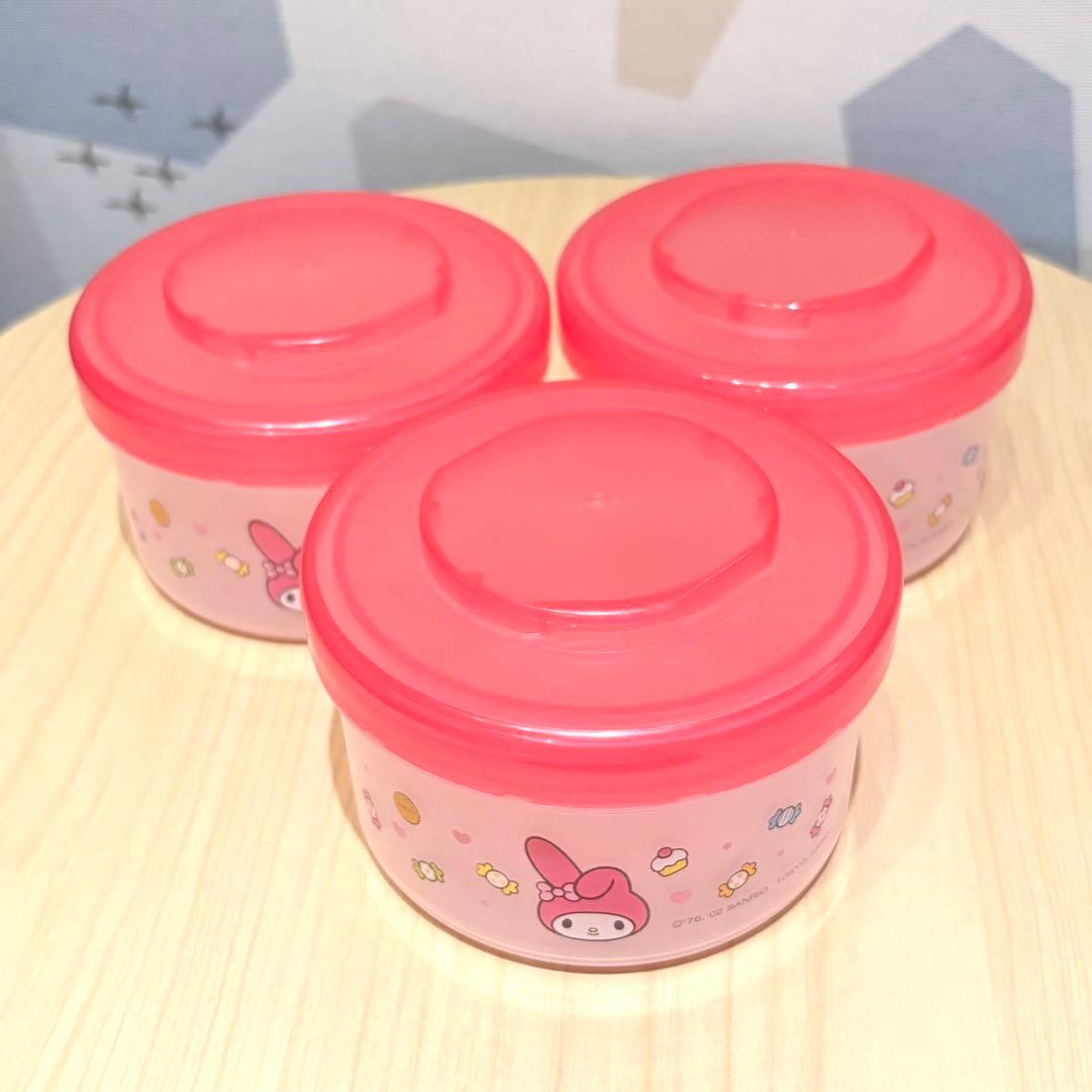 マイメロディ 食品保存容器 タッパー スタッキング可能 サンリオ