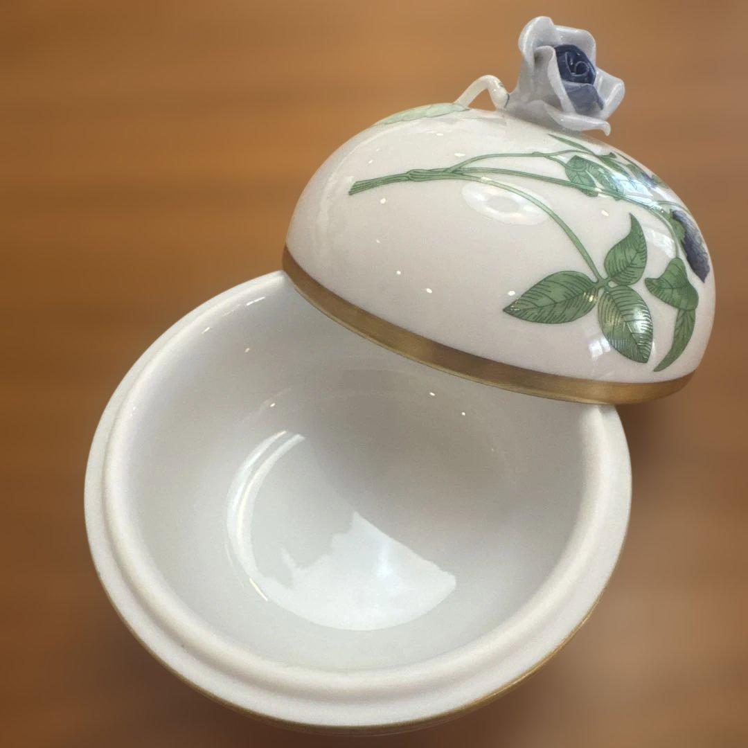 新品未使用】ヘレンド ウィーンの薔薇 ハーブガーデン ボンボニエール