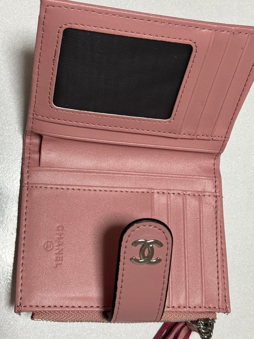 CHANEL ピンク 二つ折り財布 ノベルティ - メルカリ