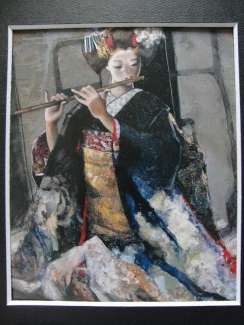 鶴岡義雄、ヴェニスの朝、希少限定大判画集画、新品高級額装付