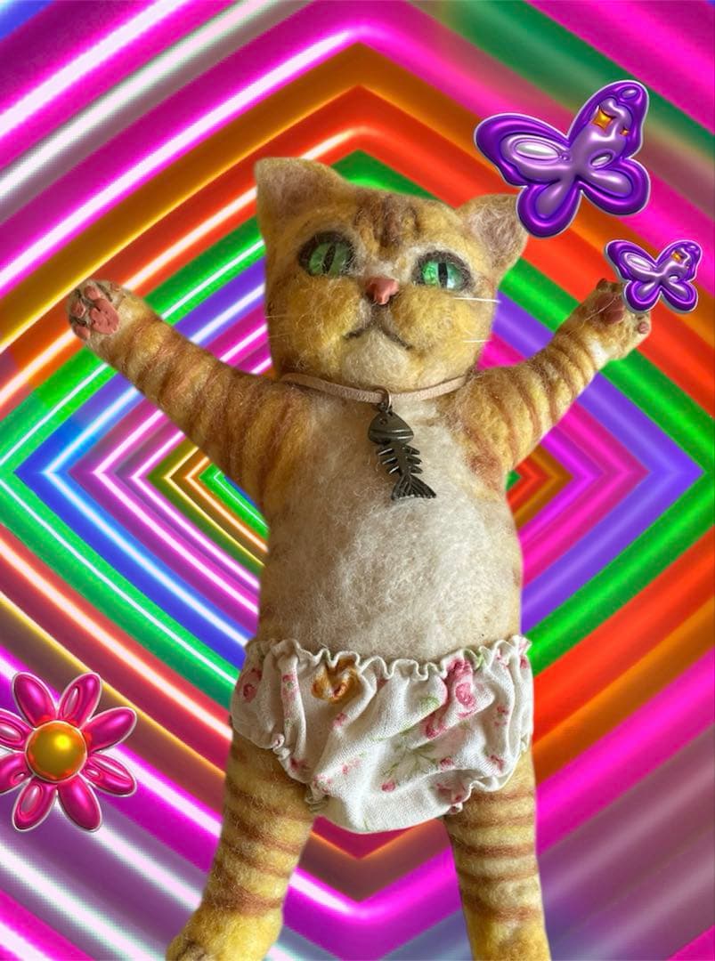 羊毛フェルト 猫 身長 約23cm My how-to book has a release date! - YouTube