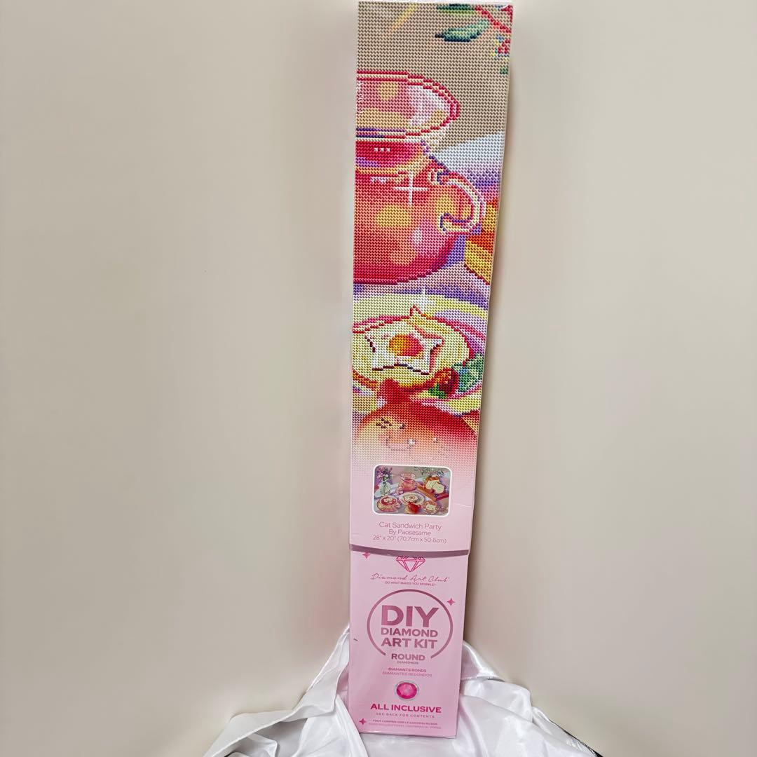 ダイヤモンドアートクラブ　Cat Sandwich Party ラウンドビーズ Cat Sandwich Party – Diamond Art Club