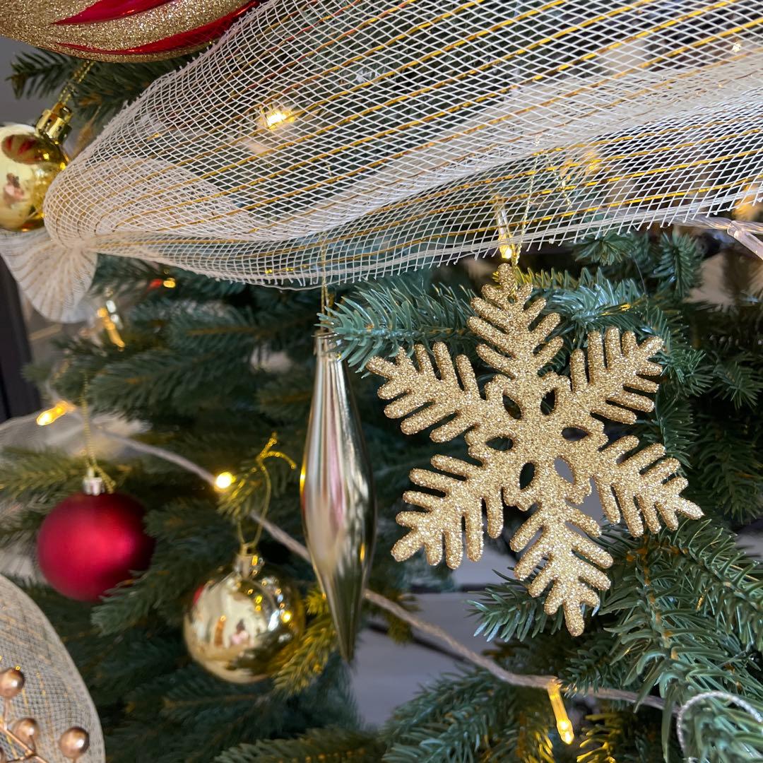 1.5m クリスマスツリー 金色装飾付き