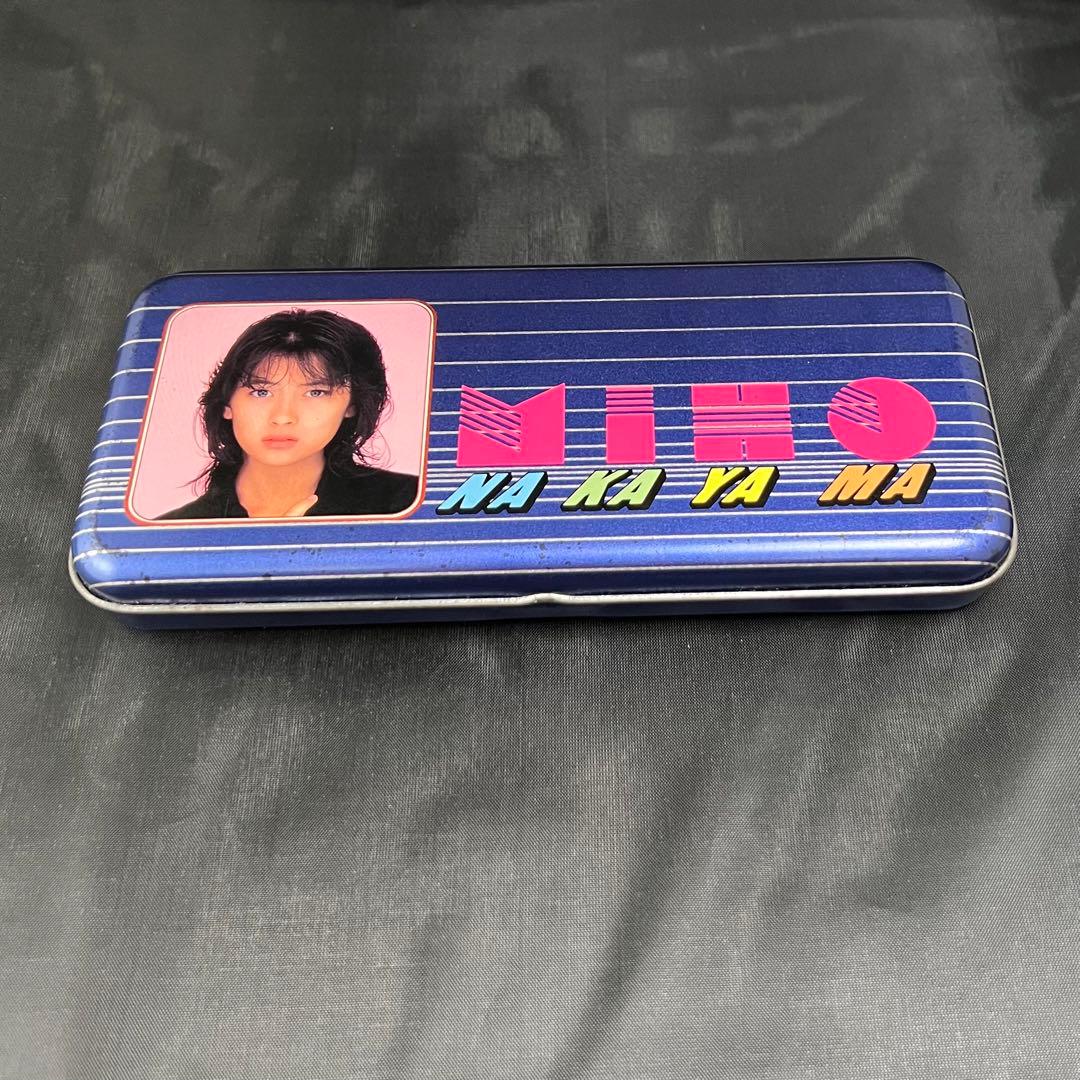 中山美穂 缶ペンケース・筆箱・ペンケース デビュー当時オフィシャル