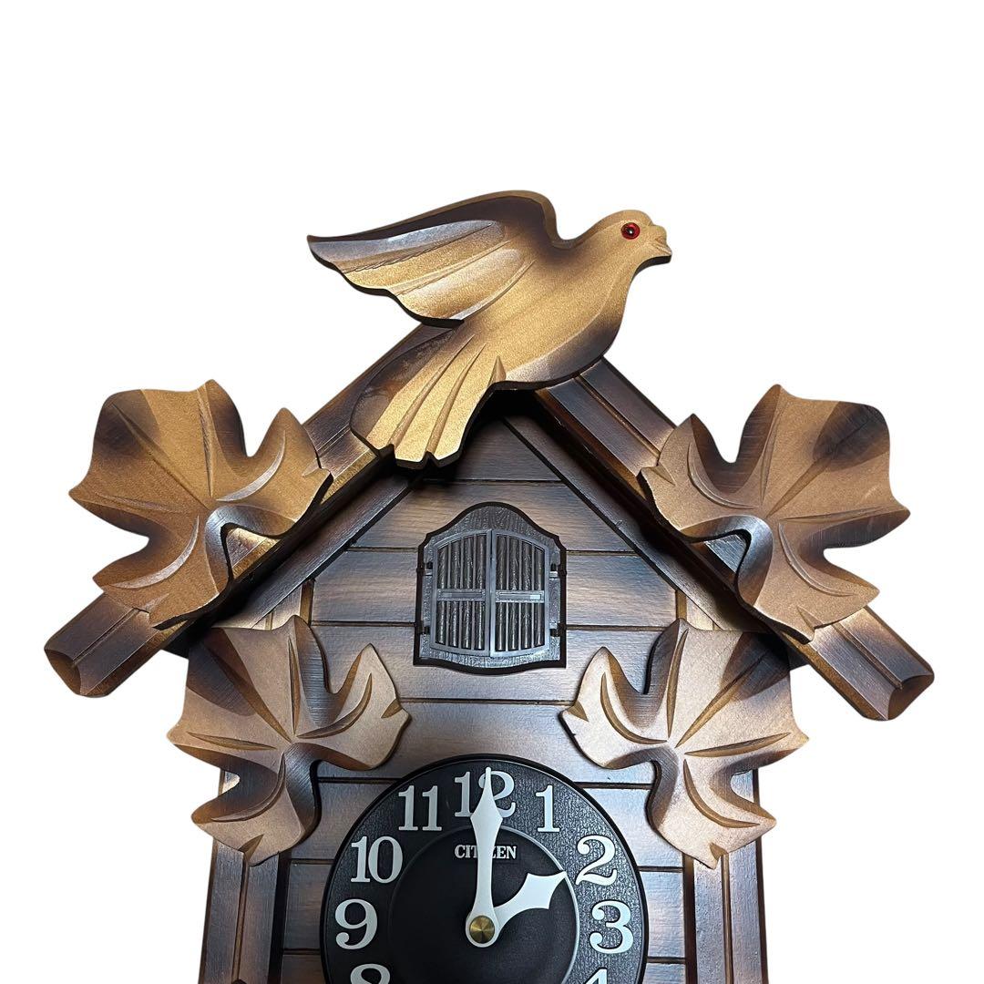 CITIZEN 鳩時計 4MJ234-B 昭和レトロ 高級クォーツ 壁掛け時計 - メルカリ