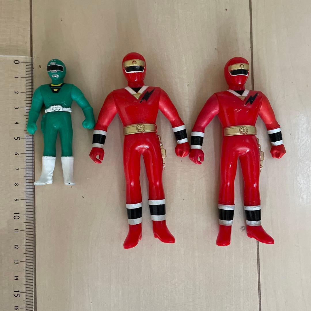 当時物 スーパー戦隊 ソフビ 激走戦隊カーレンジャー まとめ売り