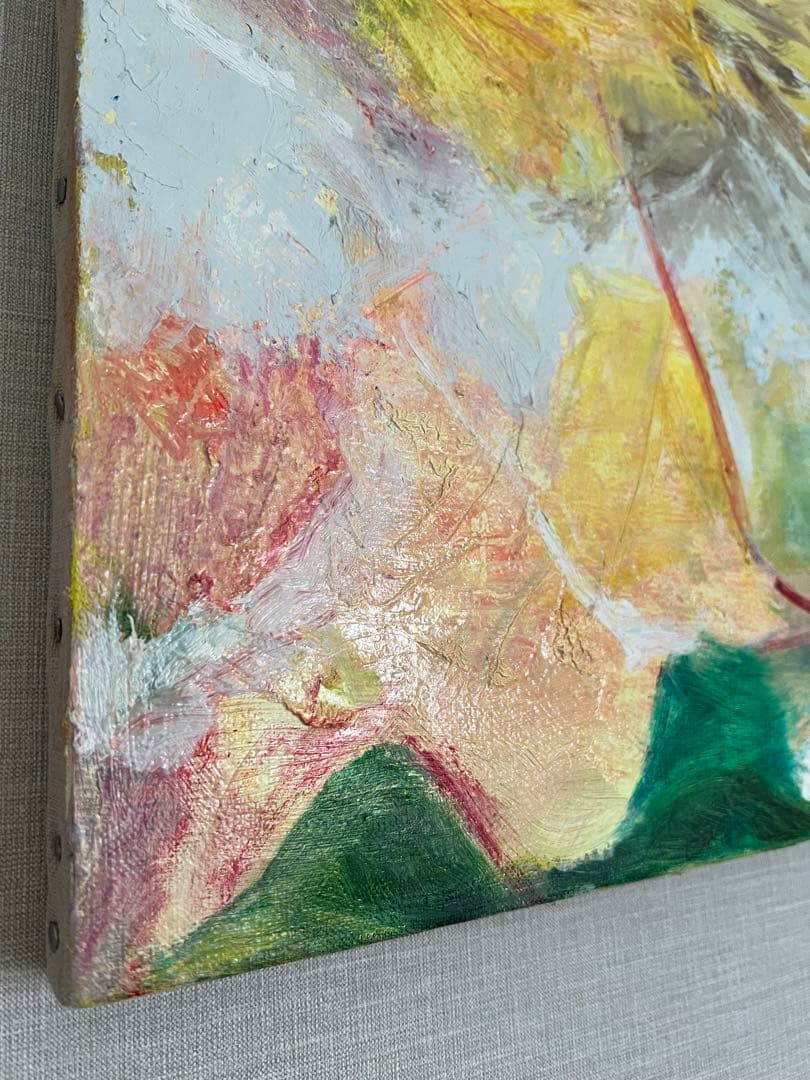 F10号】レモンクラゲが通る 油彩 原画 油絵 絵画 painting - メルカリ