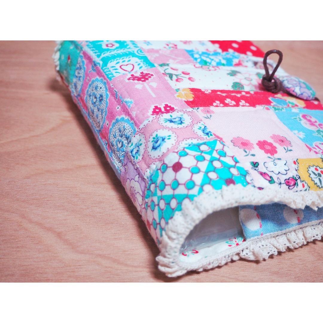 ハンドメイド パッチワークキルト フィードサック ハガキフォルダー