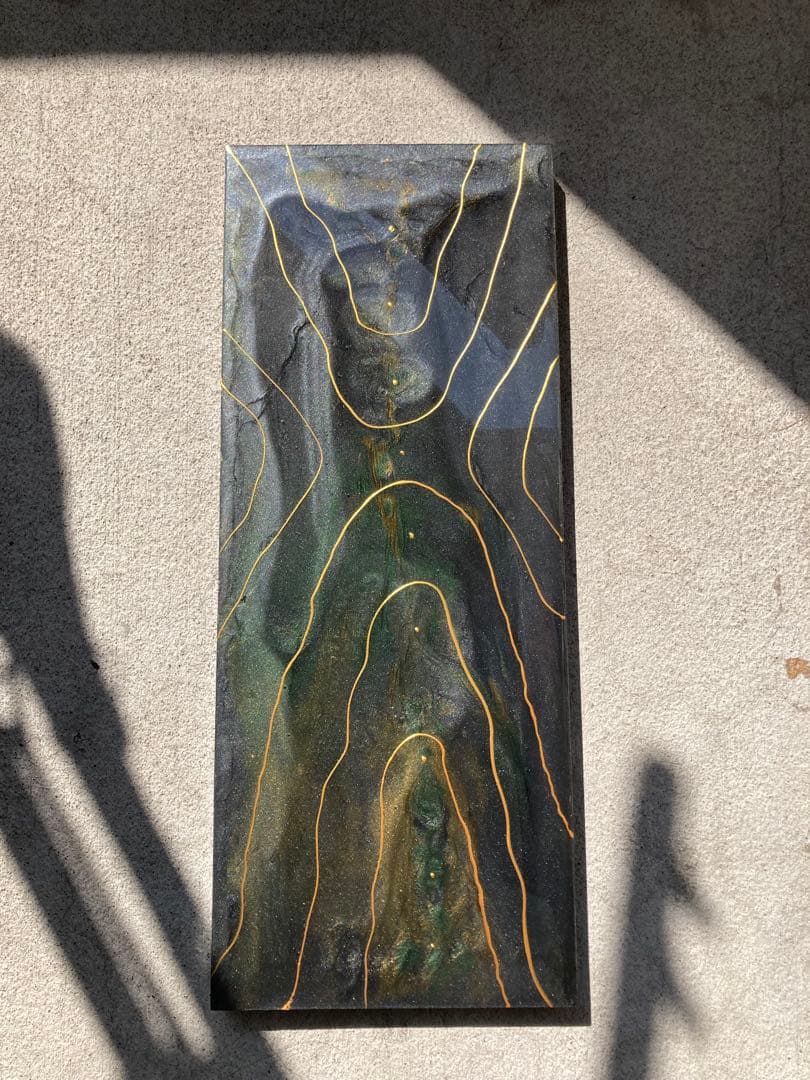 ホテルライクなラグジュアリーアート制作 空と海の溶け合う場所 45.5×38cm アート ホワイト ブルー ホテルライク