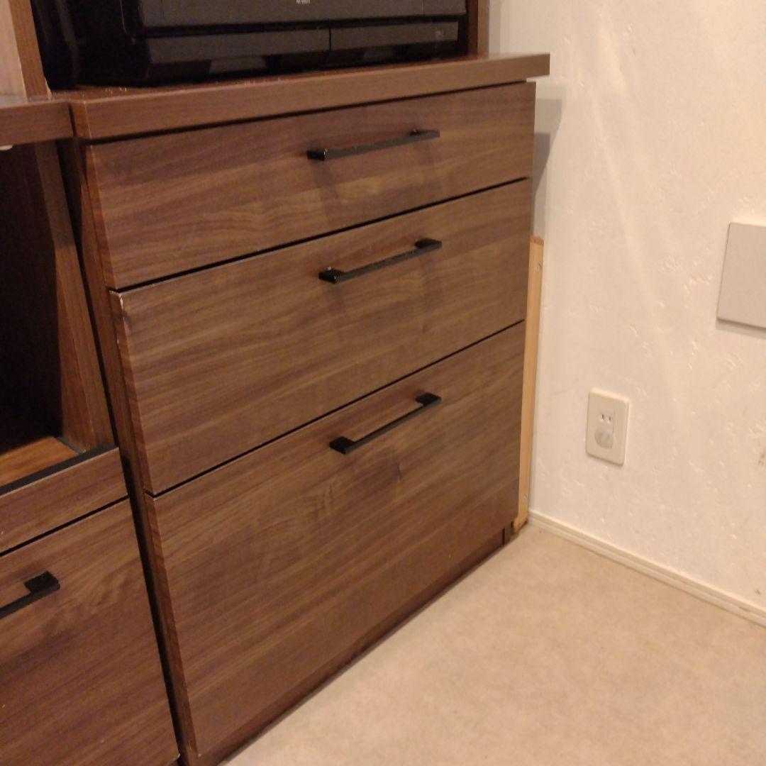 カップボード 食器棚 ナフコ 木目調 ウォルナット - メルカリ