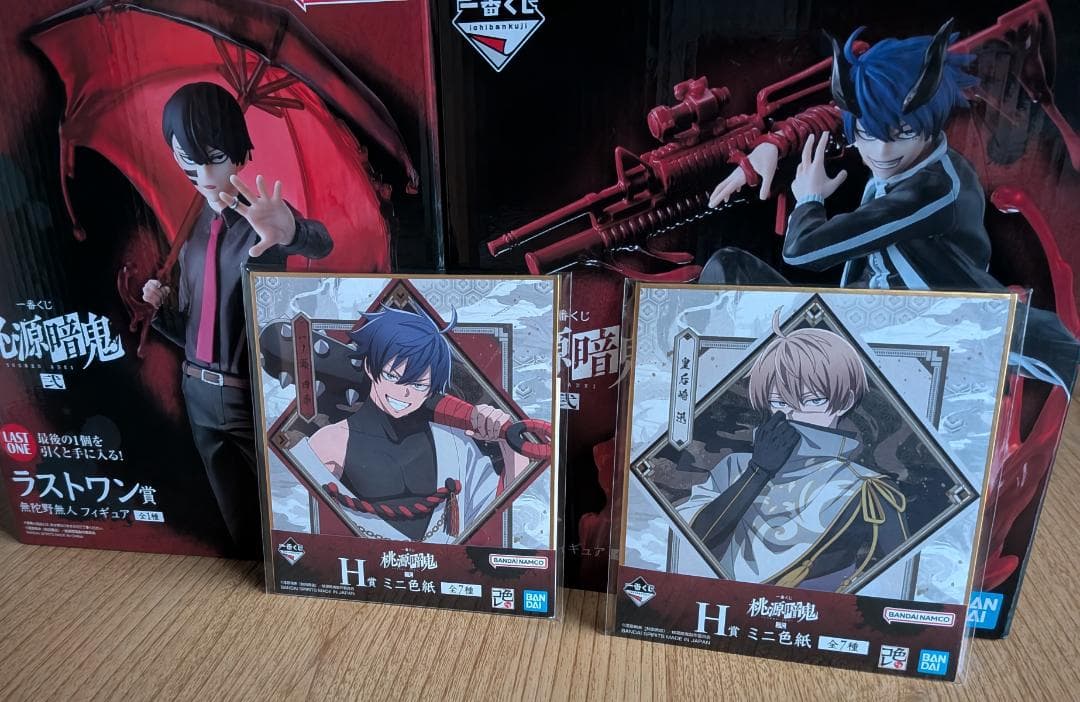 桃源暗鬼1番くじフィギュアA賞ラストワン賞+おまけ付き ラストワン賞は血蝕解放状態の無陀野無人フィギュア！「一番くじ 桃源
