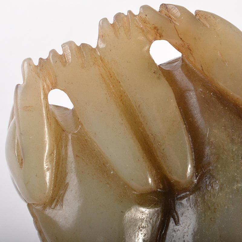 中国 玉石彫刻 親子鳥彫 根付 紙鎮 置物 C 7757E - メルカリ