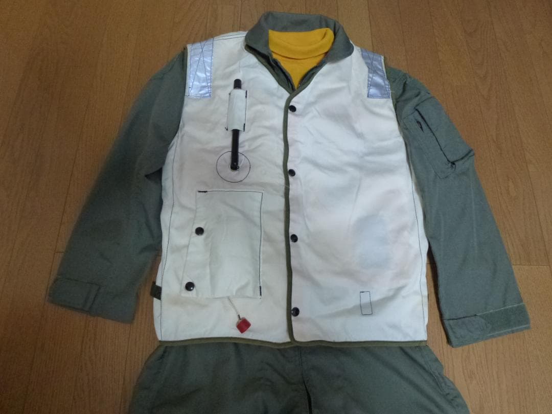 米軍実物 空母 LSO LPU ライフプリザーバ 救命胴衣 米海軍 戦闘機攻撃機 LPU-41 HESP - Inflatable Life Preserver