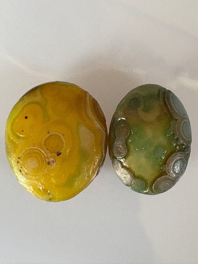 ❤️ 特価 綺麗 2点 ✳多彩 可愛い目ゴビ瑪瑙 ゴビアゲート 天眼