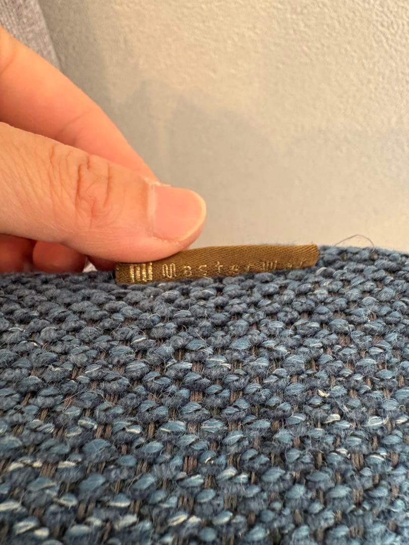 ⭐︎マスターウォール⭐︎ダークブルー ニット クッション 45cm⭐︎美