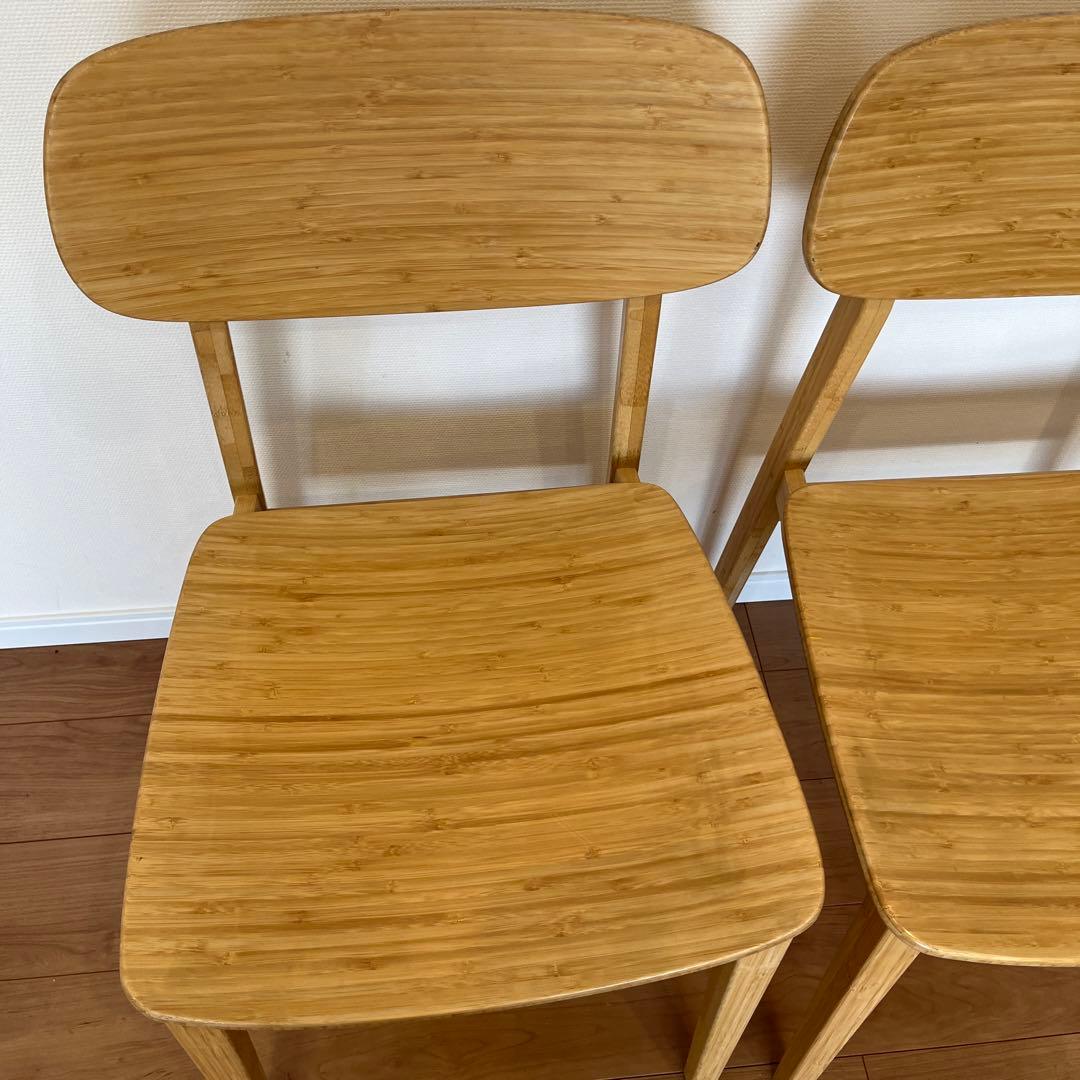 コストコ ダイニングチェアー 2脚 木製 完成品 ☆直接取引限定