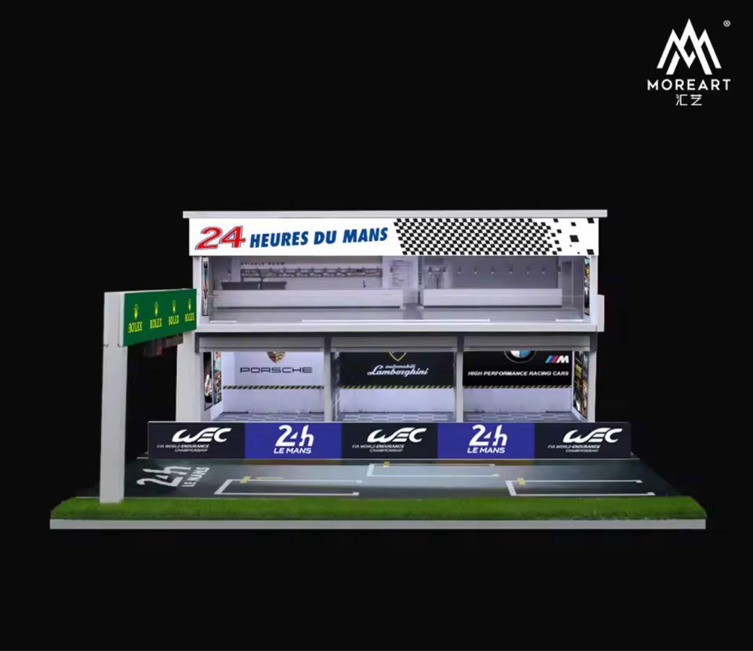 MOREART 1/64 ル・マン 24時間レース ピットジオラマ - メルカリ
