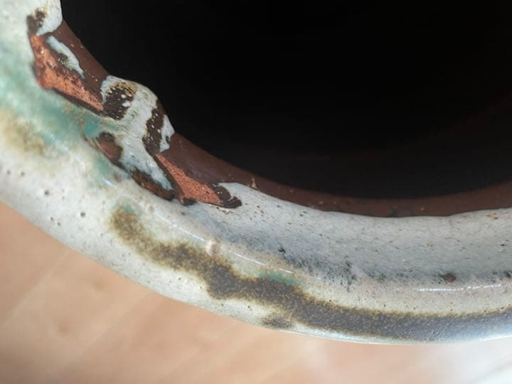 信楽焼 すだれ茶壺 すいか壺 骨董アンティーク - メルカリ