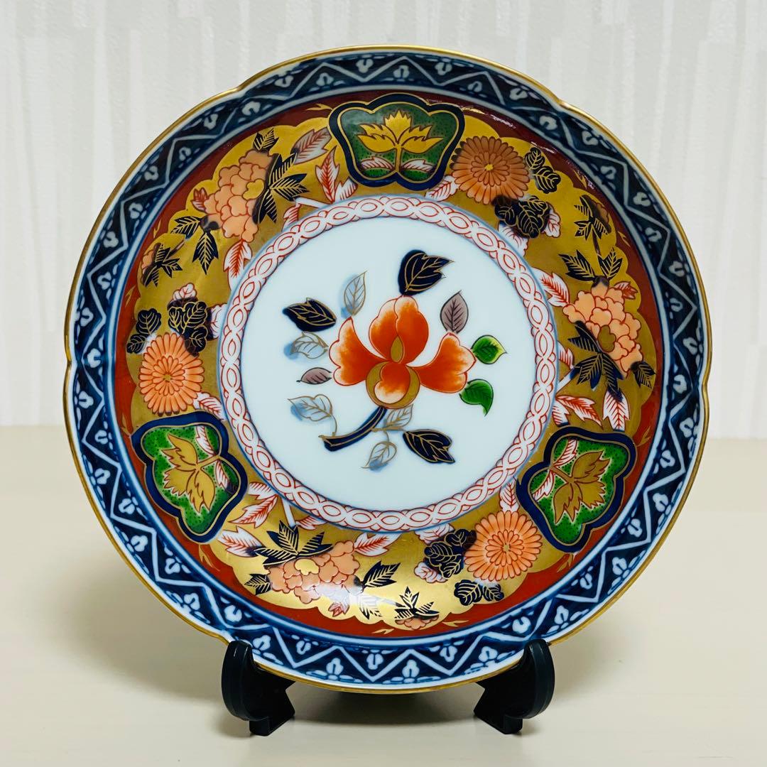 有田焼 日肥其泉 昭和年製 極錦金彩 古伊万里様式 皿 14.5cm 5枚セット