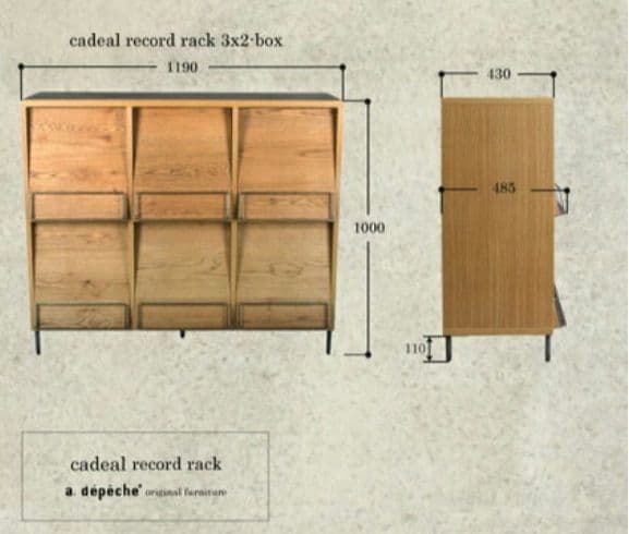 a.depeche アデペシュ カデル レコードラック - メルカリ