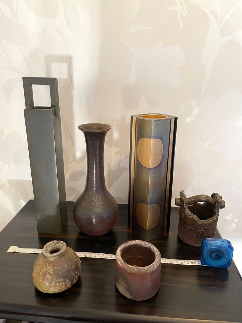 備前焼　鉄製　花瓶・花器6点セット 備前焼 花入 h2-113 | iichi 日々の暮らしを心地よくするハンドメイド