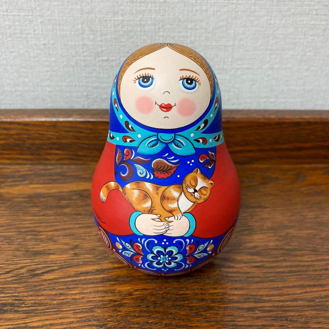 専用】ロシア雑貨☆起き上がりこぼし♪ネコ オリガ・ザバイキナ作