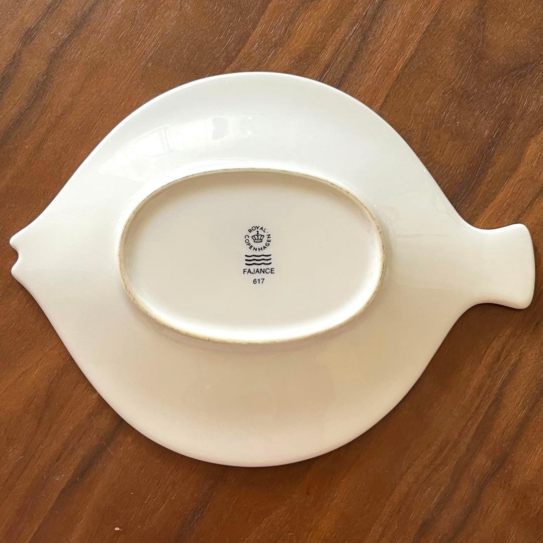 ロイヤルコペンハーゲン フィッシュプレート ホワイト 617 - メルカリ