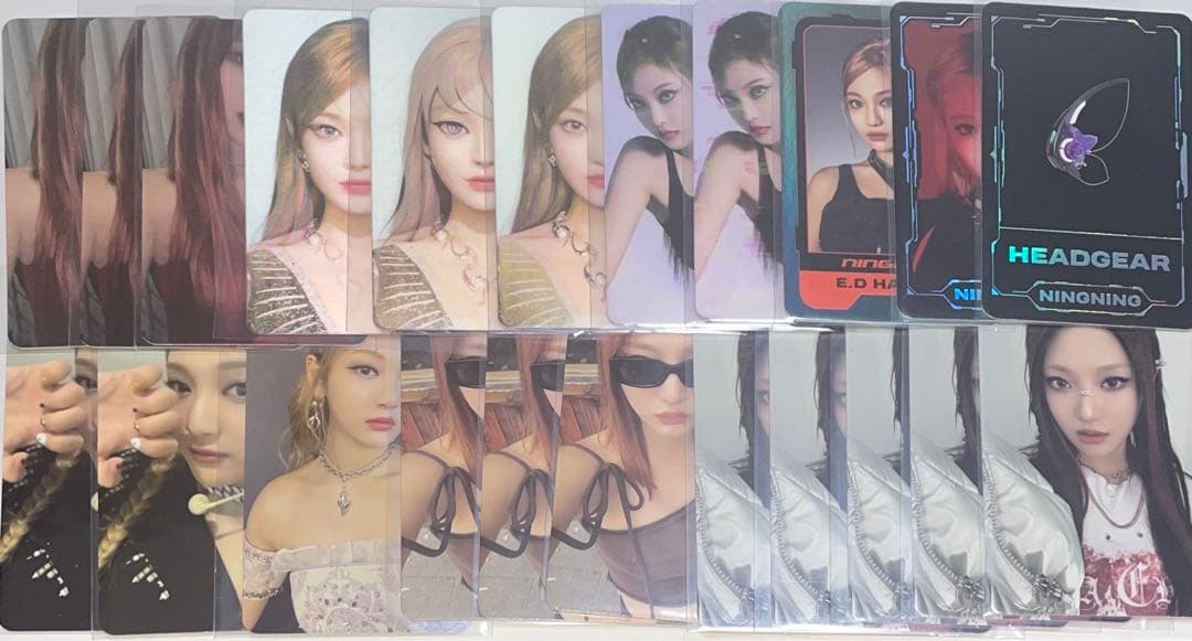 aespa ニンニン トレカ 100枚以上 ＋おまけ まとめ売り カリナ FC