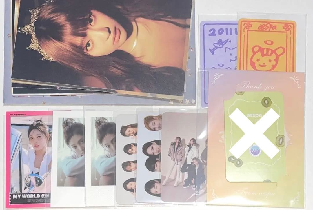 aespa ニンニン トレカ 100枚以上 ＋おまけ まとめ売り カリナ FC