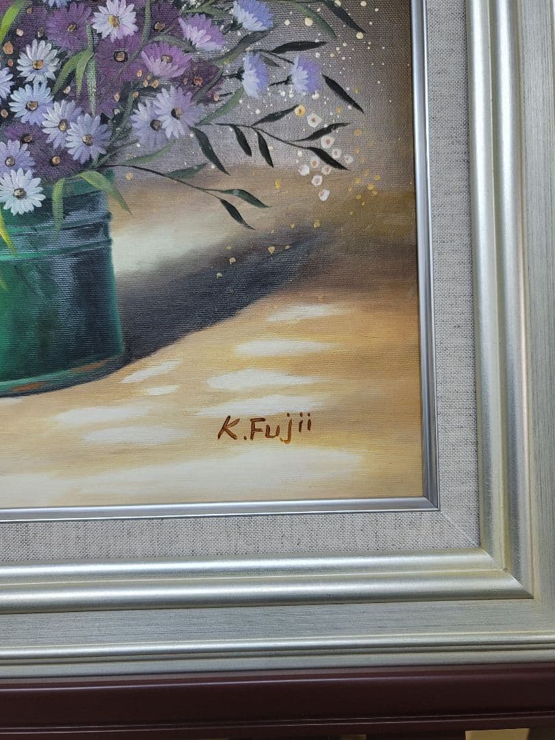 【ART】藤井康二真筆(マーガレットパープル)6号