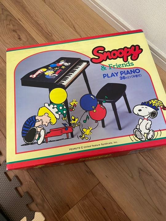ビンテージ　スヌーピー　ピアノ 送料無料】ビンテージ T.J.Ely Mfg.Co 60' スヌーピー PEANUTS PIANO