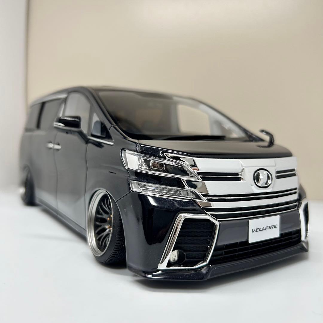 1/18京商 SAMURAI ヴェルファイア カスタム ミニカー ブラック - メルカリ