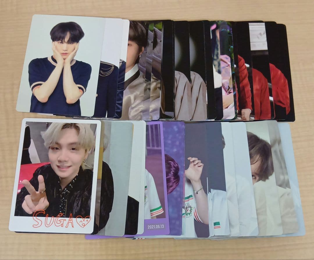 ➀ BTS SUGA ユンギ ミニフォトカード 47枚 まとめ売り - メルカリ
