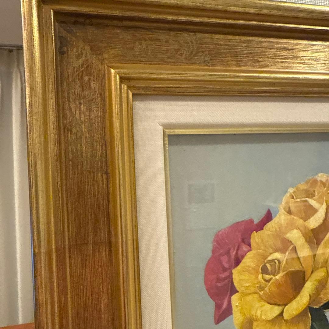 【真作】糟野勝美　バラ