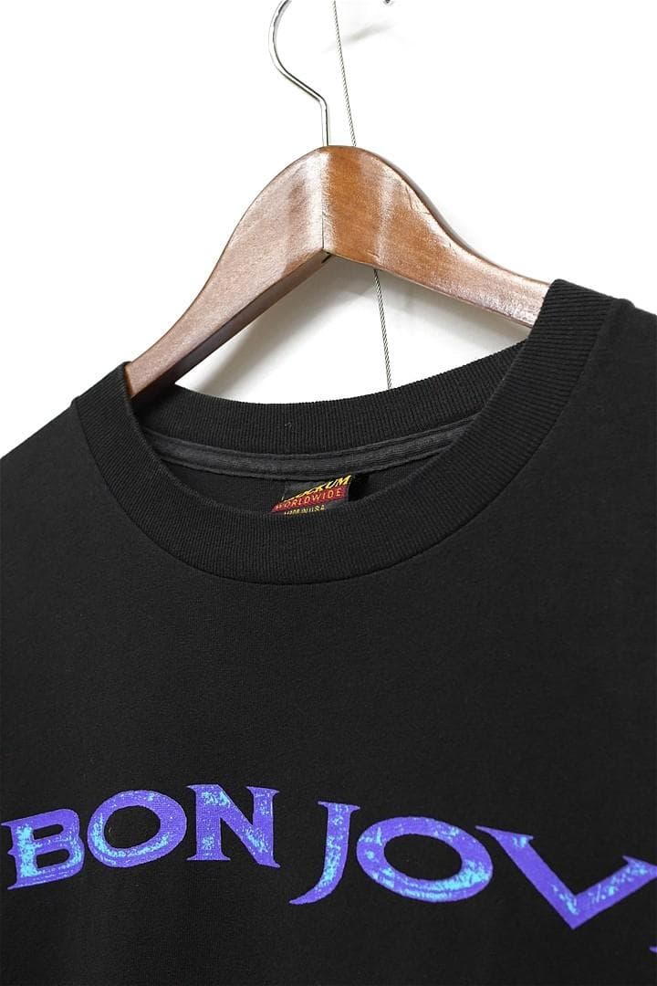 S327/USA製 90s BON JOVI Tシャツ シングルステッチ L 黒 - メルカリ