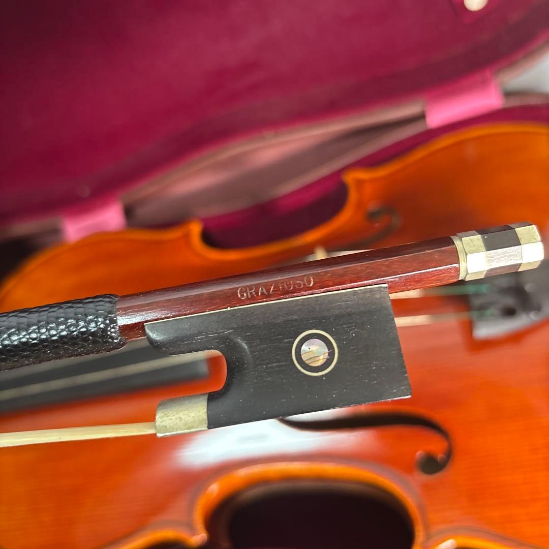 良品】スズキ バイオリン No.520 4/4 1984年 虎杢 弓 ケース - メルカリ