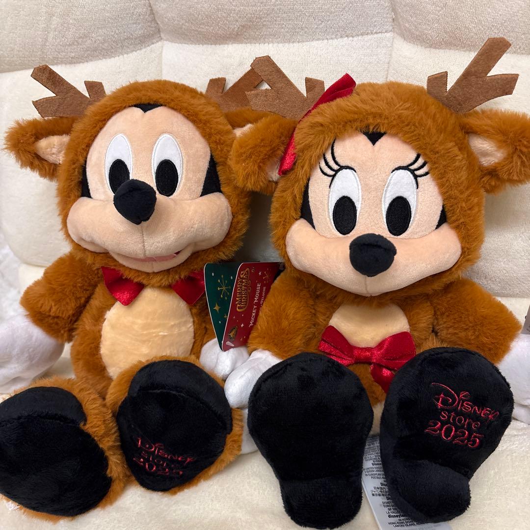 ミッキー ミニー ぬいぐるみ クリスマス 2025 トナカイ ディズニー