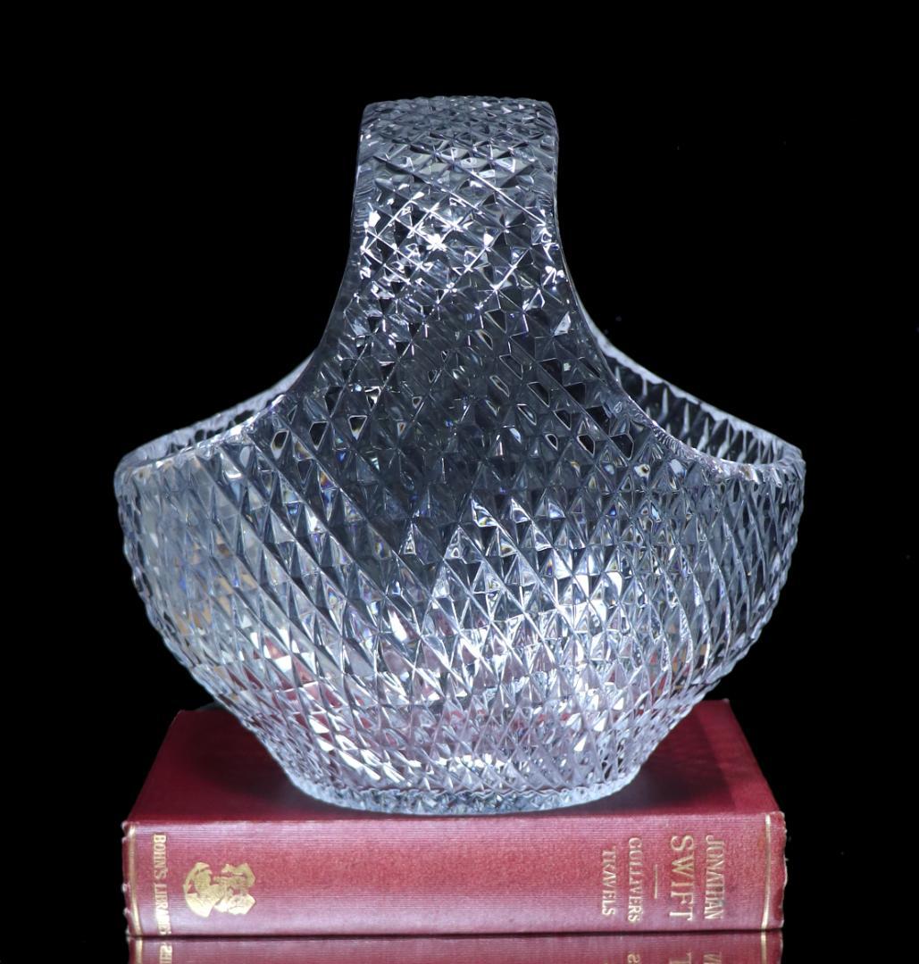 オールド・バカラ 稀少サイズ 特大 バスケット 1.6kg 20cm 菱形カット