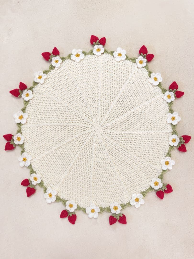 ブーケブランケット[いちご畑]フラワーブランケット 花束ブランケット