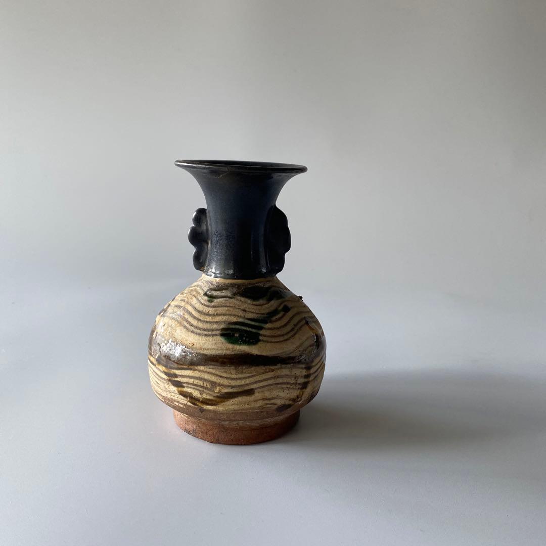 古唐津 唐津焼 岸岳系 花瓶 花器 花入れ 仏花瓶 | 激安通販のイーサプライ