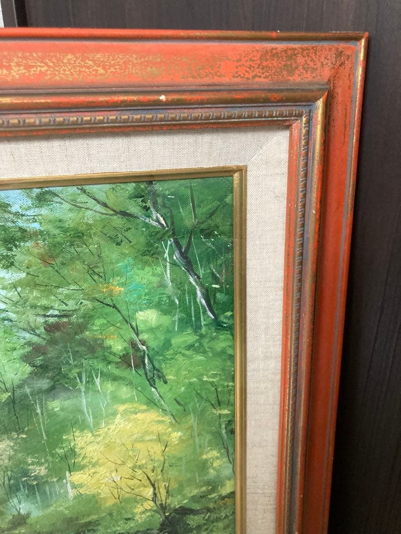 油彩画 山と川の風景 北岳 今井弘画伯 F8号 - メルカリ