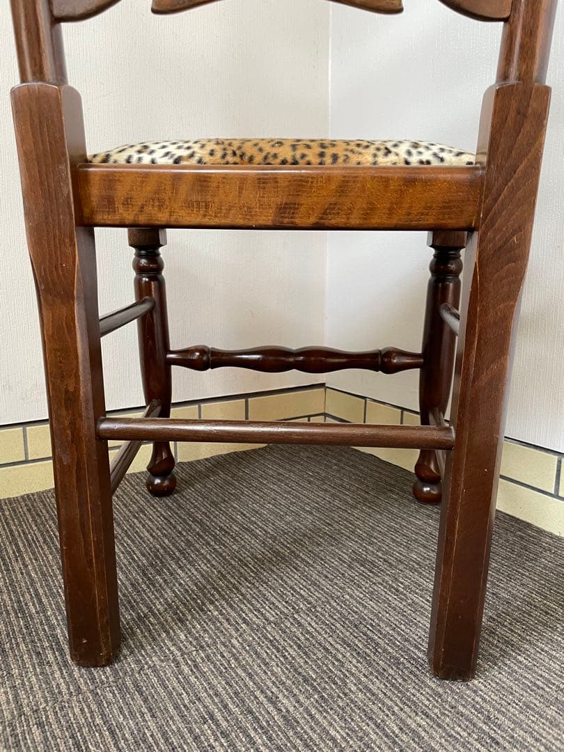 アンティークチェア ハイバック ダイニングチェア ボールアンドクロウ